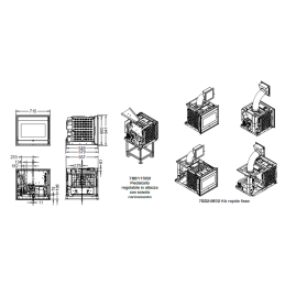 Thermorossi INSERT LINE IDRA EVO 14 thermo fireplace insert