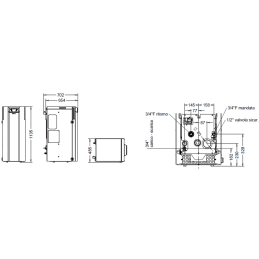 Thermorossi COMPACT S13 Class 5 12.5 Kw pellet boiler