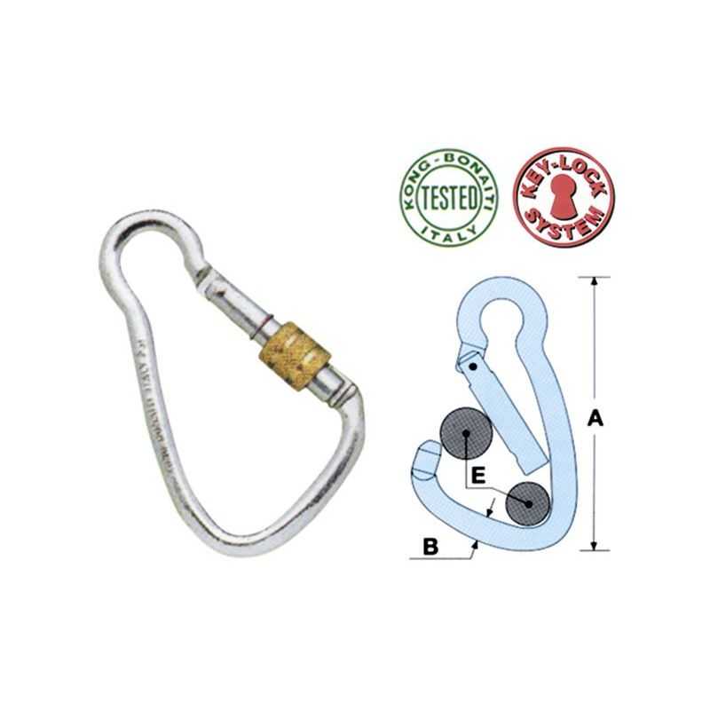 Carabiner connector for KONG ART.436 fall arrester