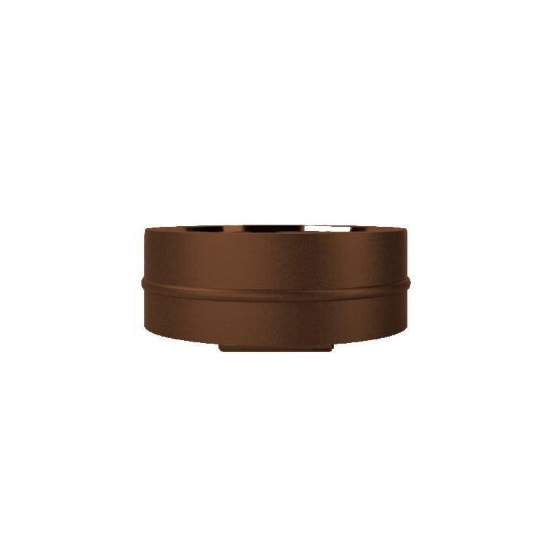 Blind cap R2TA ISO25 HAMMERED COPPER Double wall flue