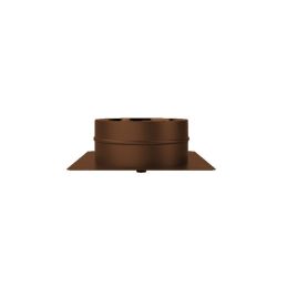 Base plate RM2PPC ISO25 HAMMERED COPPER Double wall flue