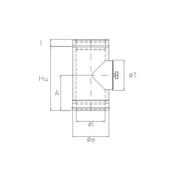 Modulo di ispezione K2IT ISO25 RUSTY Canna fumaria doppia parete