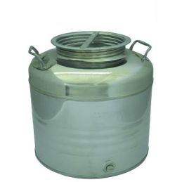 Steel oil container IL FUSTO INOX 30 lt. 36x40H