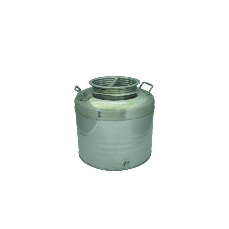 Steel oil container IL FUSTO INOX 30 lt. 36x40H