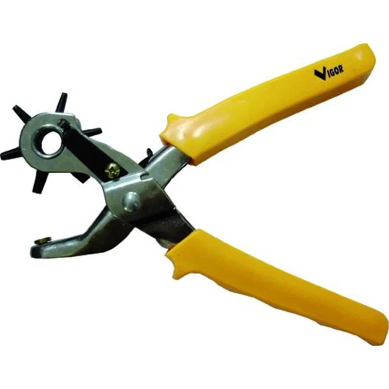 VIGOR punch pliers 6 diameters for belts/leather/paper