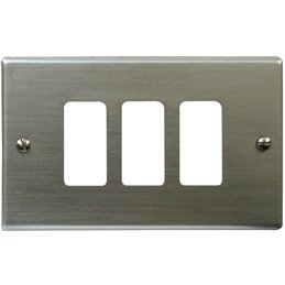 Aluminum plate for electrical sockets compatible with Magic