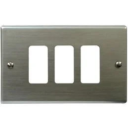 Aluminum plate for electrical sockets compatible with Magic