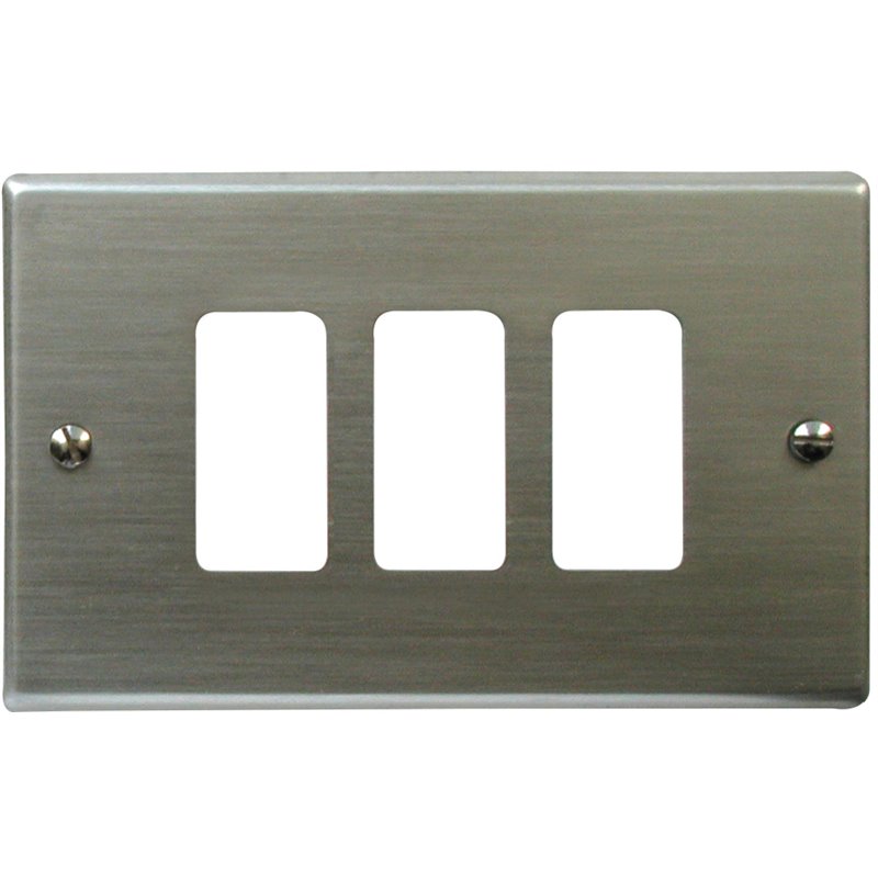 Aluminum plate for electrical sockets compatible with Magic