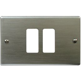 Aluminum plate for electrical sockets compatible with Magic - 2