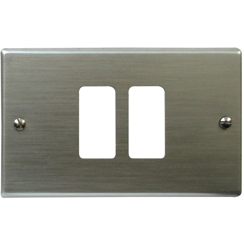 Aluminum plate for electrical sockets compatible with Magic - 2