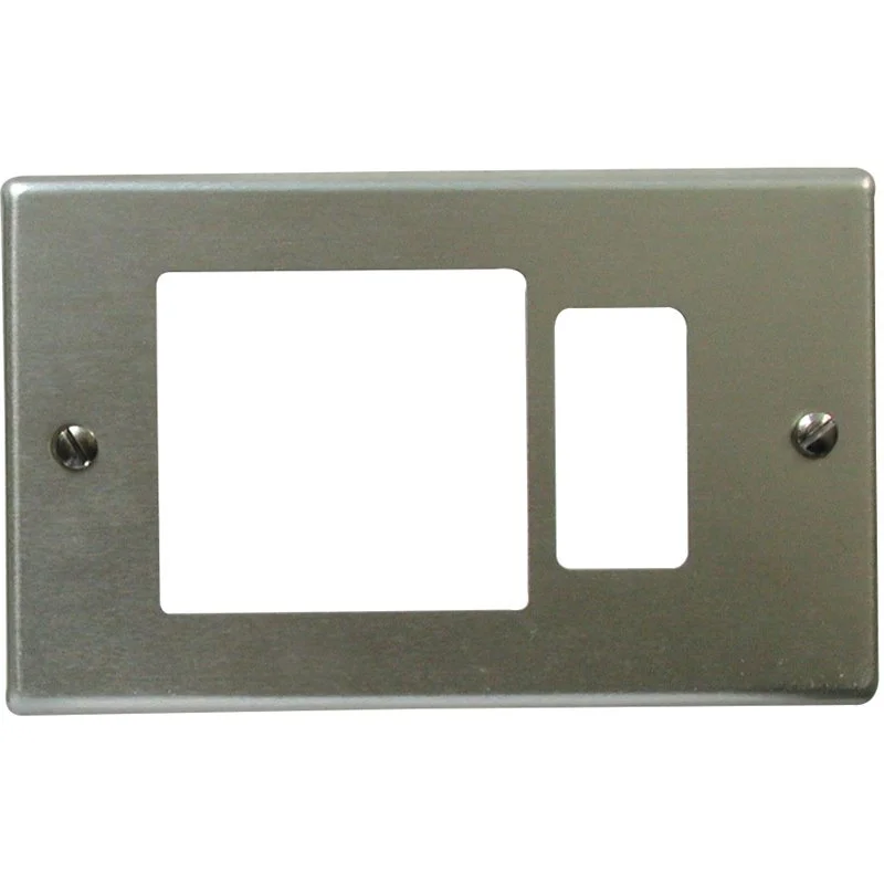 Aluminum plate for electrical sockets compatible with Magic - 1