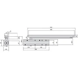 Cisa door closer D6200 multi-arm cam sled arm