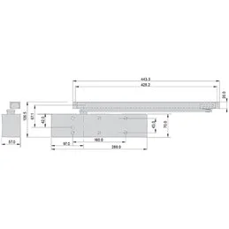 Cisa door closer D7200 multi-arm cam sled arm