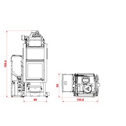 Termocamino ibrido pellet/legna PALAZZETTI Multifire NT IDRO