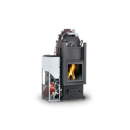 Hybrid pellet/wood thermo-fireplace PALAZZETTI Multifire NT IDRO