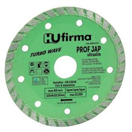 Diamond blade HU-Signature Turbo Ultraslim Jap Green d.115mm