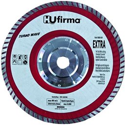 Disco diamantato HU-Firma Turbo Wave Rosso d.230mm 52815-20 con FLANGIA