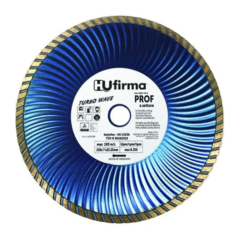 Diamond Blade HU-Firma Turbo Wave Blue d.230mm