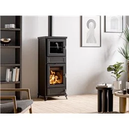 Wood-burning thermo stove FLORA Easy Thermorossi 15.1 kW 5 stars Ready to start