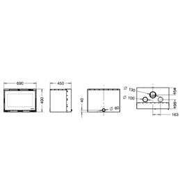 Inserto a legna SKYLINE 490 Thermorossi 10,5 kW 5 stelle