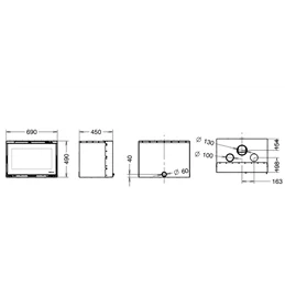 Inserto a legna SKYLINE 490 Thermorossi 10,5 kW 5 stelle