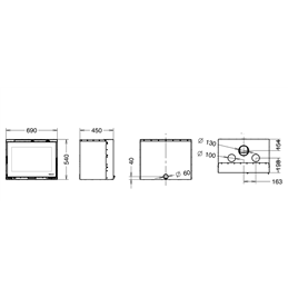 Inserto a legna SKYLINE 540 Thermorossi 10,5 kW 5 stelle