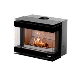 Three-sided wood-burning insert PANORAMA Thermorossi 10.5 kW 5 stars