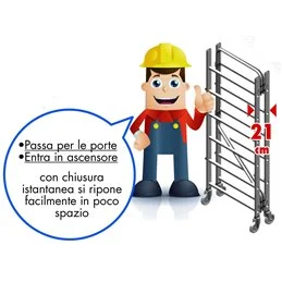 Scaffolding 1.98 mt Piego Special aluminum