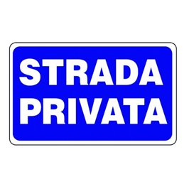 Plastic sign 300X200 STRADA PRIVATA