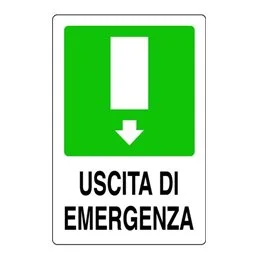 Plastic sign 300X200 USCITA DI EMERGENZA 