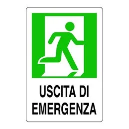 Plastic sign 300X200 USCITA DI EMERGENZA A DESTRA 