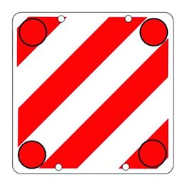 Plastic warning sign 500X500 PROJECTING LOADS (NOT APPROVED)