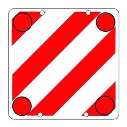 Plastic warning sign 500X500 PROJECTING LOADS (NOT APPROVED)