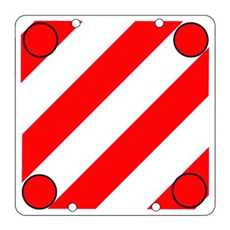 Plastic warning sign 500X500 PROJECTING LOADS (NOT APPROVED)