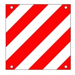 Aluminum signal sign 500X500 PROJECTING LOADS APPROVED