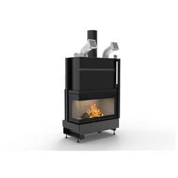 PALAZZETTI Ecomonoblocco wood-burning fireplace WTX 90 Air corner 5 STARS