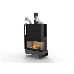 PALAZZETTI Ecomonoblocco wood-burning fireplace WTX 90 Air corner 5 STARS