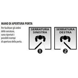 Mottura multi-system armored door lock 89597TOR triple 1/2g