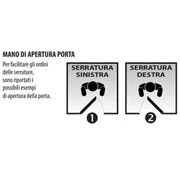 Mottura 89837E7/Q triple 1/2 turn armored door electric lock