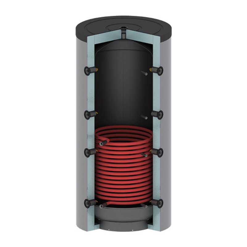 Inertial thermal storage tank with coils 200 LT KS Plantek