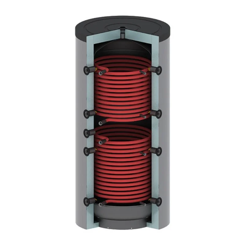 Inertial thermal storage tank with coils 300 LT KS Plantek