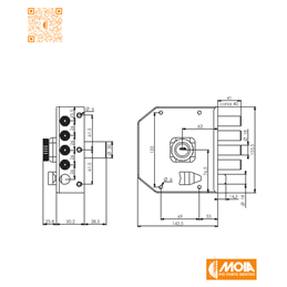 MOIA JA422 side safety lock with punched key