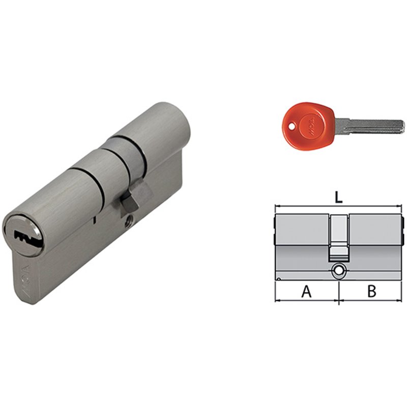 Cilindro di sicurezza MOIA H30 chiave/chiave