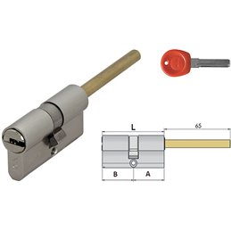 MOIA H30 security cylinder with key/prepared shank for internal