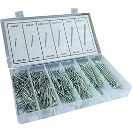 HU-FIRMA 67372 Split Cotter Pin Assortment 555 Pieces