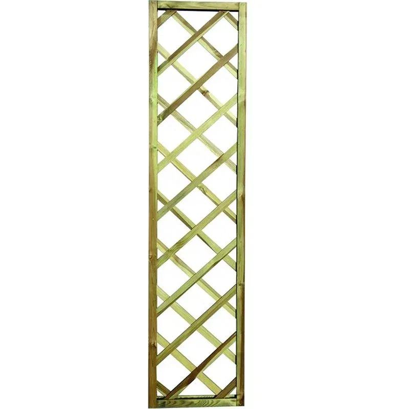 Rectangular wooden grid panel 180 x 40 cm. hole 9x9