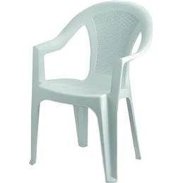 Sedia in PP con braccioli ISCHIA 54x46x81cm bianca