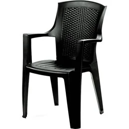Sedia in PP con braccioli EDEN 55x60x91hcm antracite