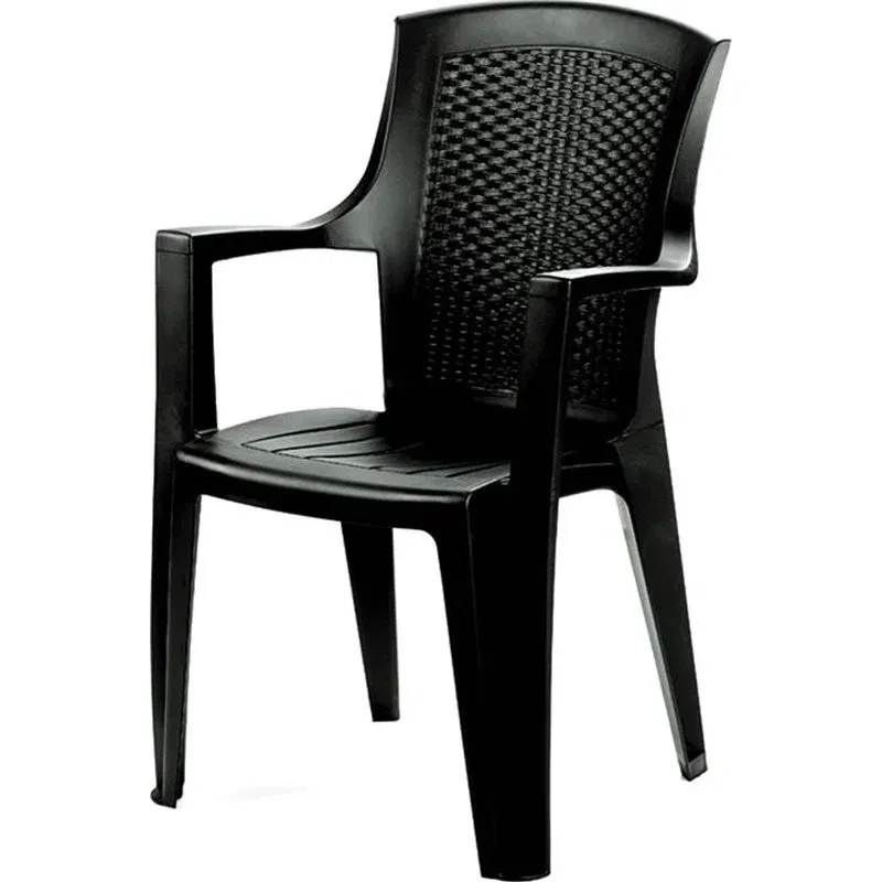 PP chair with armrests EDEN 55x60x91hcm anthracite
