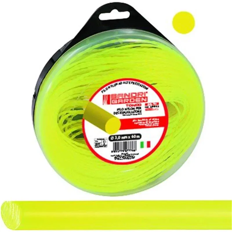 Nylon line for brushcutter section. round d.3.0mm 50 mtl Nylon line for brushcutter section. round d.3.0mm 50 mtl